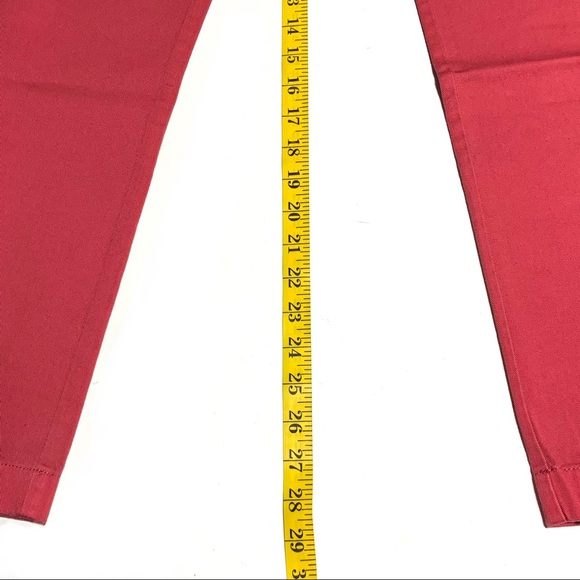 NWOT J. Crew The Sutton Red Orange Relaxed Fit Khaki Pants Size 32X30 - Picture 10 of 11